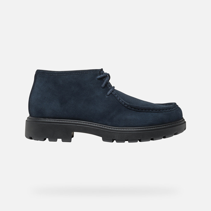 GARZON Scarpe Da Casa Uomo - Modello Originale, Blu Navy, Taglia 43 EU - Suola Microporosa Antimpronta, Fodera In Lana Acrilica