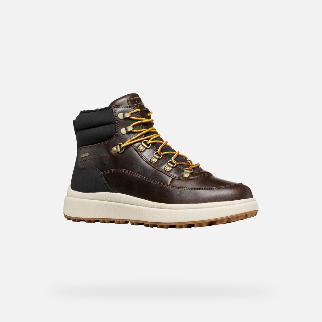 Bottines imperm&eacute;ables GRANITO + GRIP ABX HOMME Marron fonc&eacute; - image number 3 | GEOX