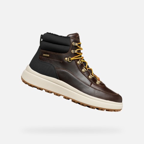 Bottines imperm&eacute;ables GRANITO + GRIP ABX HOMME Marron fonc&eacute; | GEOX