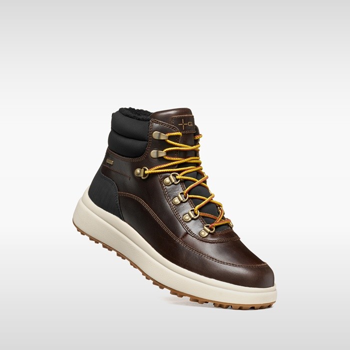 Bottines imperm&eacute;ables GRANITO + GRIP ABX HOMME Marron fonc&eacute; | GEOX