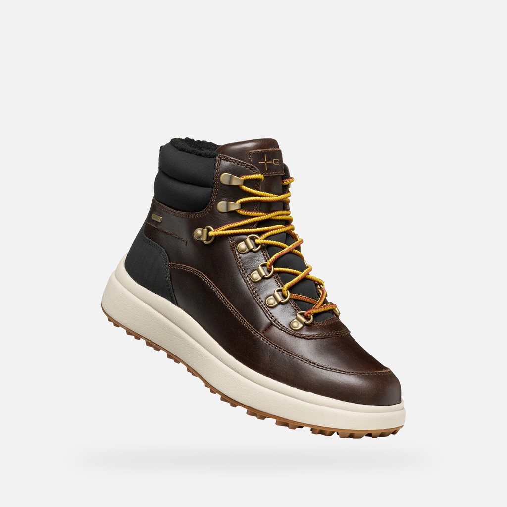 Bottines imperm&eacute;ables GRANITO + GRIP ABX HOMME Marron fonc&eacute; - image number 5 | GEOX