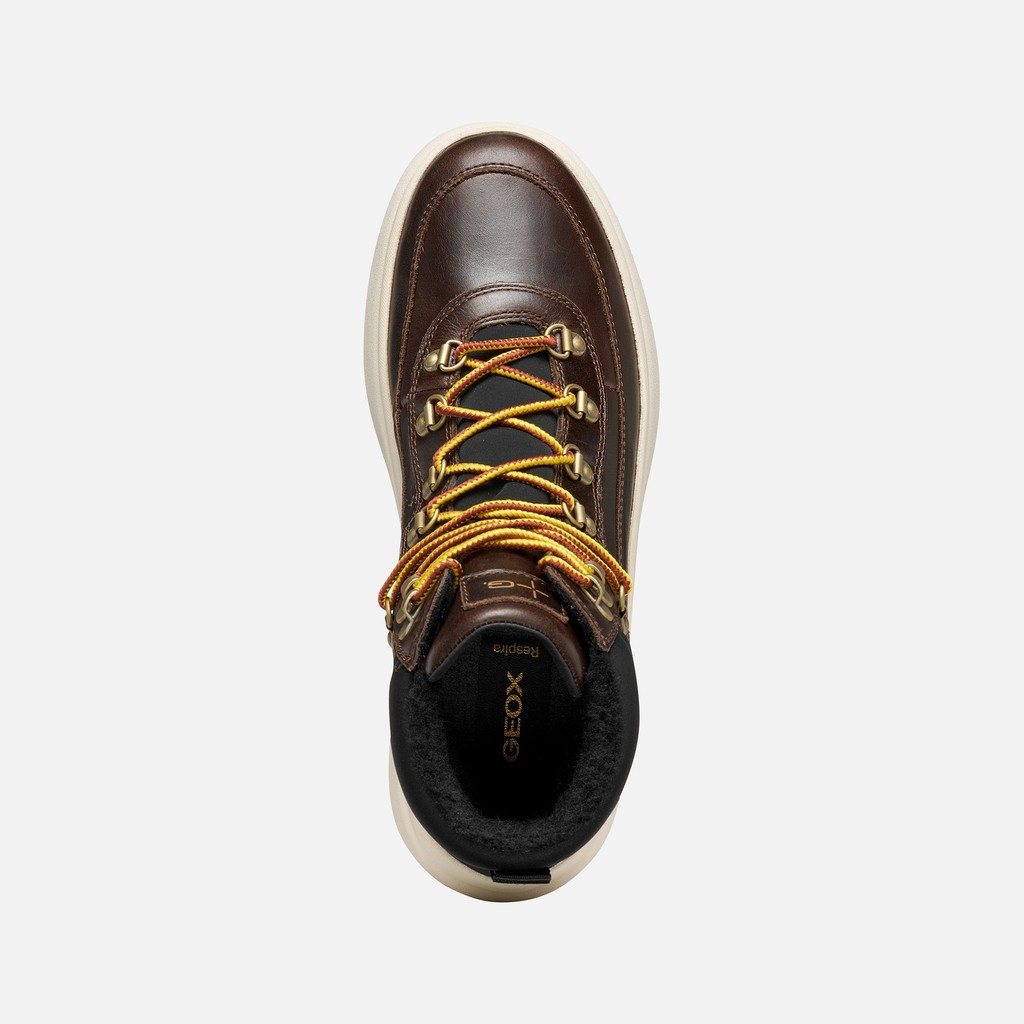 Bottines imperm&eacute;ables GRANITO + GRIP ABX HOMME Marron fonc&eacute; - image number 6 | GEOX