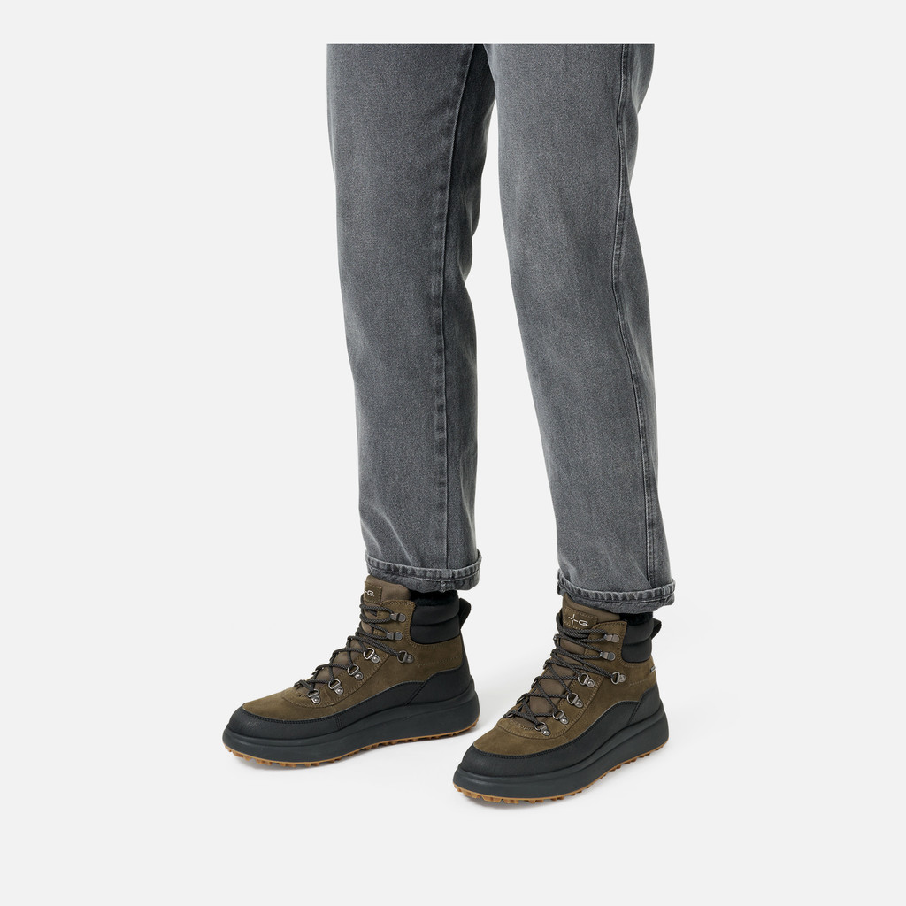 Waterproof boots GRANITO + GRIP ABX MAN Military/Black - image number 2 | GEOX