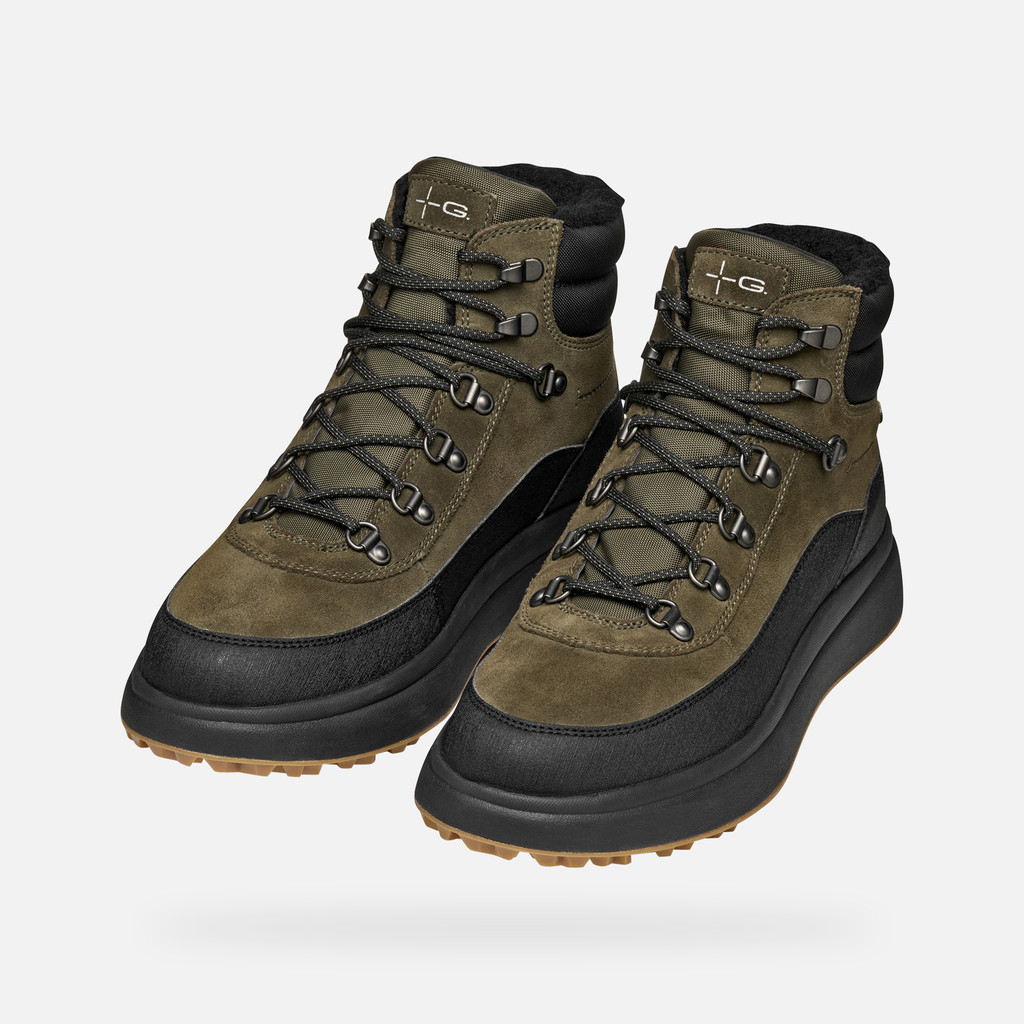 Waterproof boots GRANITO + GRIP ABX MAN Military/Black - image number 8 | GEOX