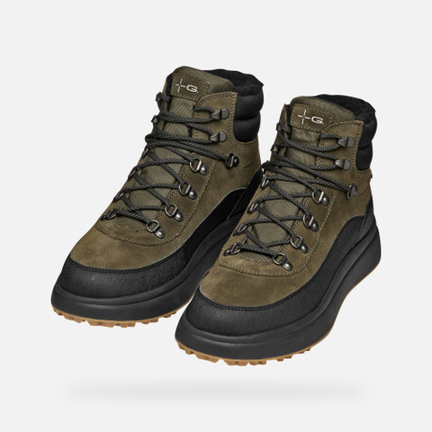 Waterproof boots GRANITO + GRIP ABX MAN Military/Black - image number 8 | GEOX