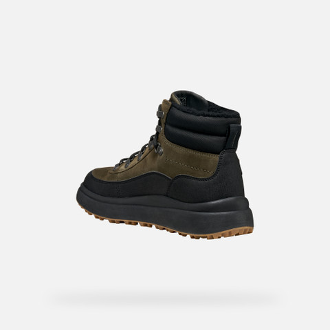Waterproof boots GRANITO + GRIP ABX MAN Military/Black - image number 4 | GEOX