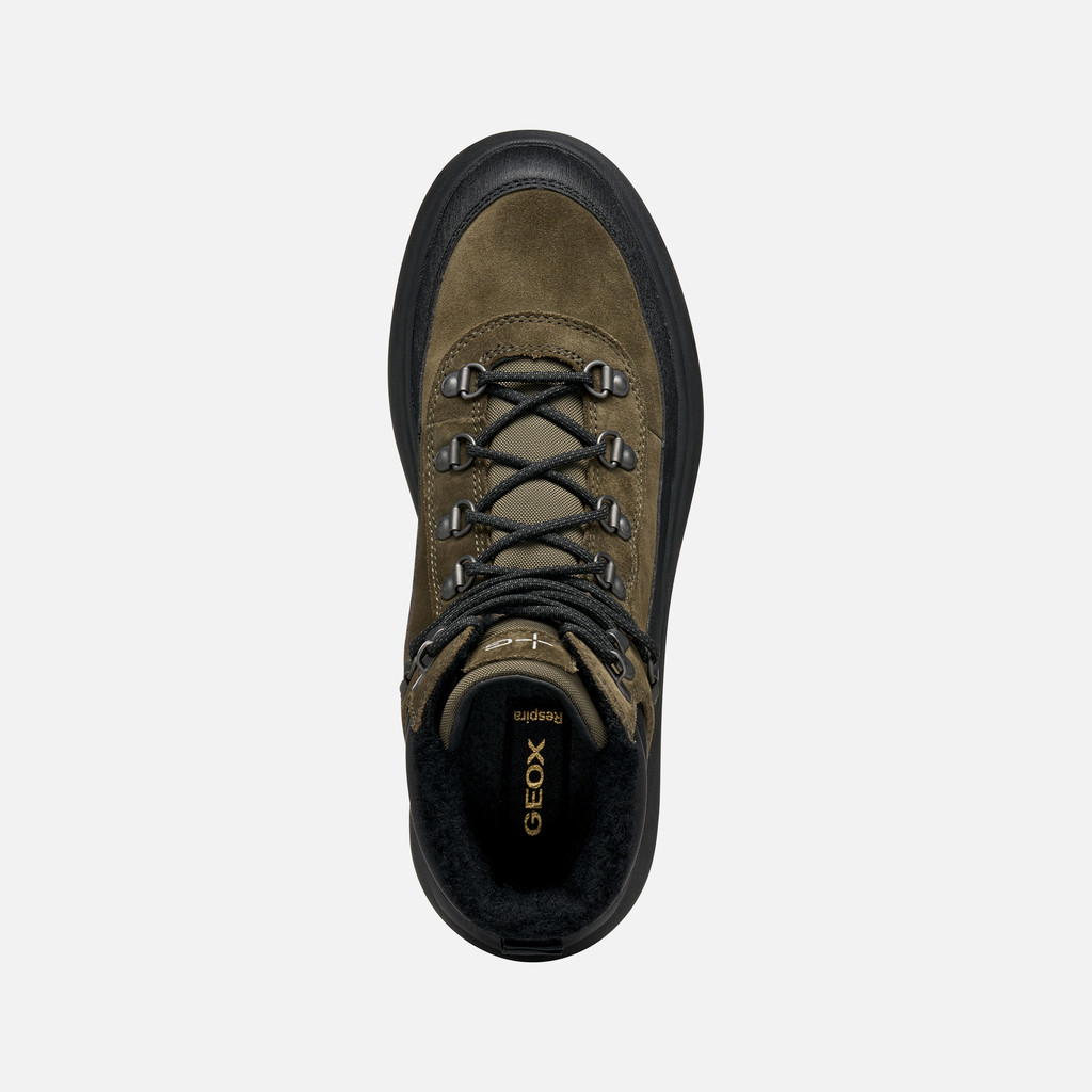 Waterproof boots GRANITO + GRIP ABX MAN Military/Black - image number 6 | GEOX