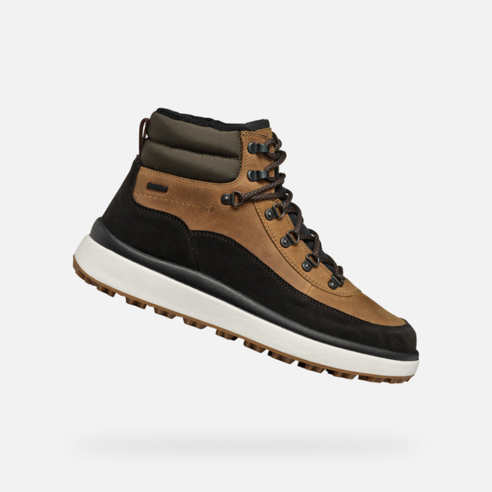 Waterproof boots GRANITO + GRIP ABX MAN Ochre/Dark coffee | GEOX
