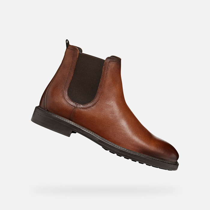 Chelsea boots TIBERIO MAN Cognac | GEOX