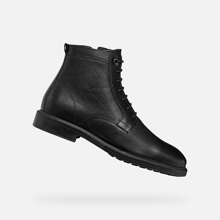 Botines con cordones TIBERIO HOMBRE Negro | GEOX