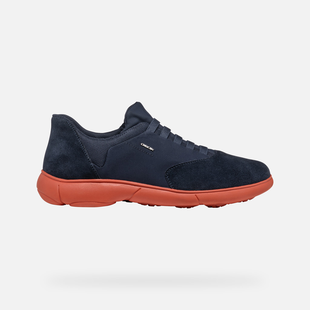 Geox NEBULA 2.0 MAN Navy Brick Low Top Sneakers Geox