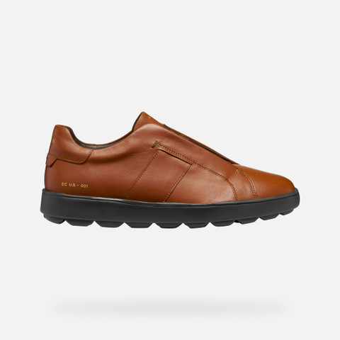 Laceless sneakers SPHERICA ECUB-1 MAN Light Brown - image number 1 | GEOX