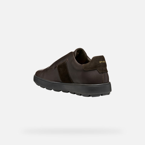 Laceless sneakers SPHERICA ECUB-1 MAN Coffee - image number 3 | GEOX