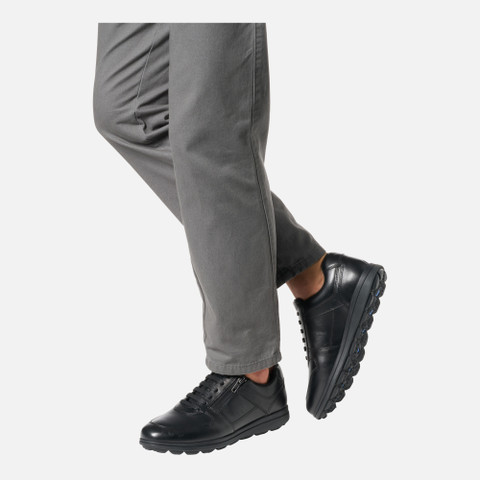 Leather shoes SPHERICA EC12 MAN Black - image number 1 | GEOX