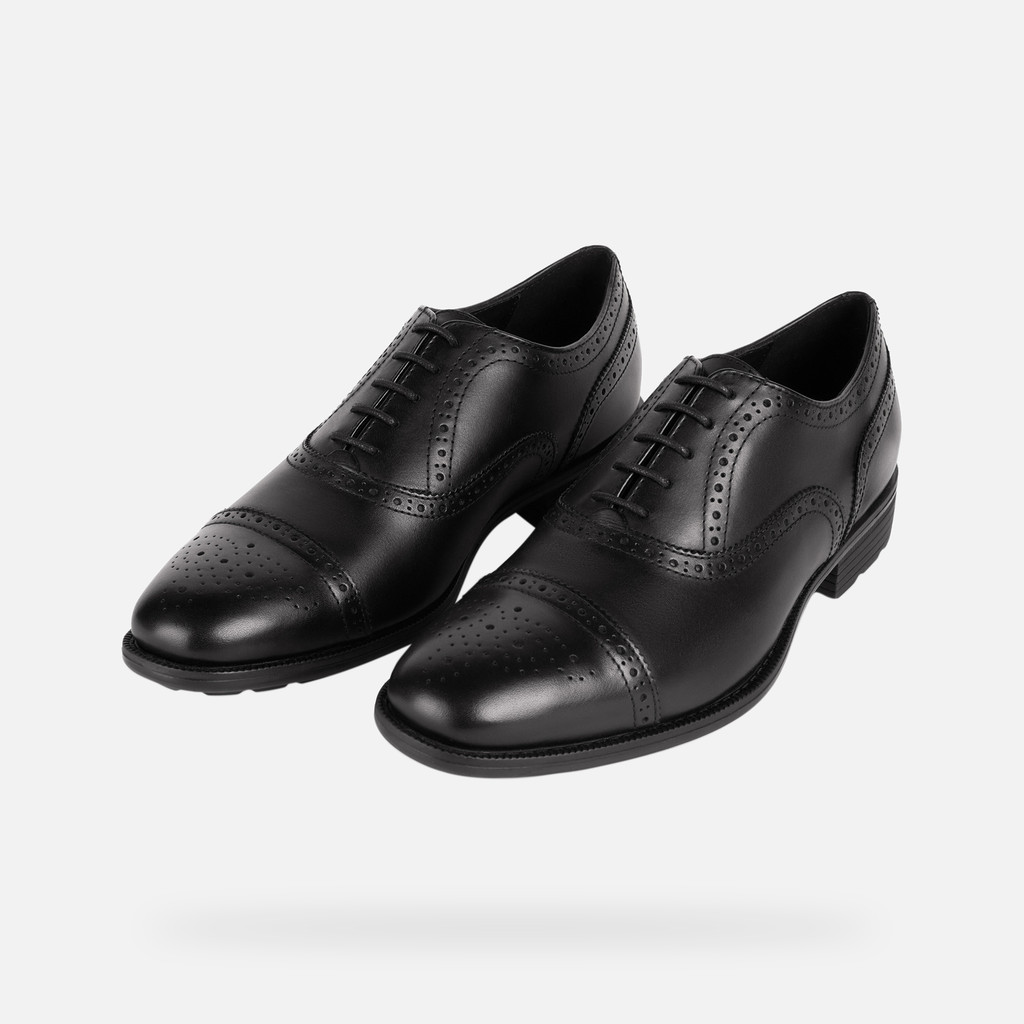 leather shoes WALK PLEASURE F MAN Black - image number 8 | GEOX