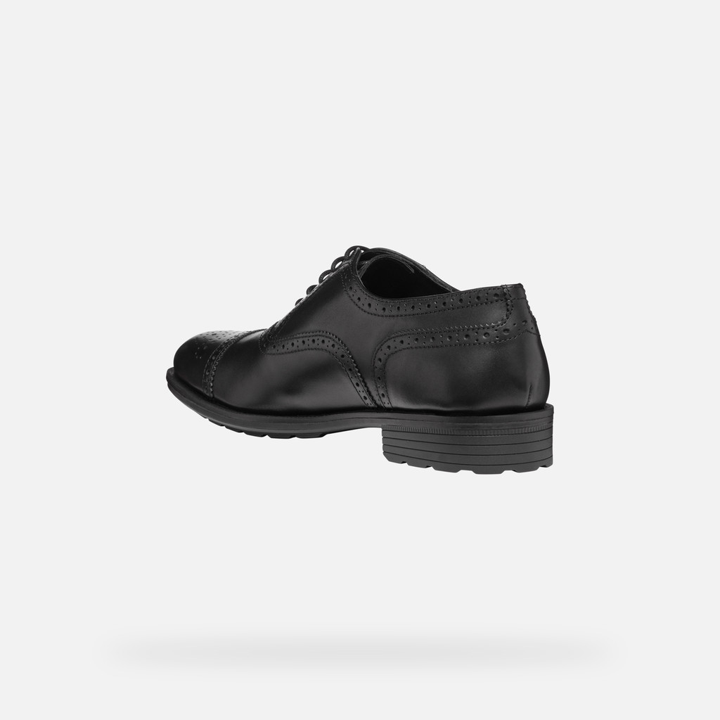 leather shoes WALK PLEASURE F MAN Black - image number 4 | GEOX