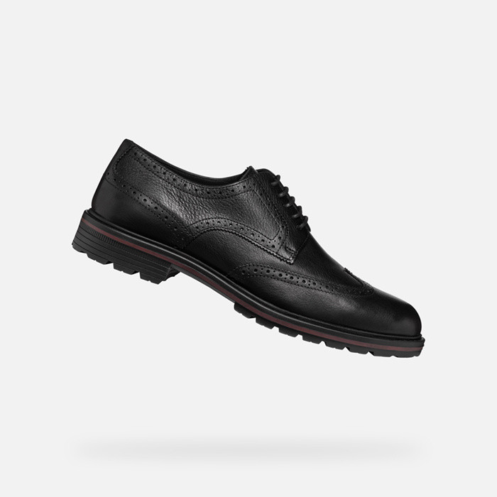 Zapatos de piel WALK PLEASURE C HOMBRE Negro | GEOX