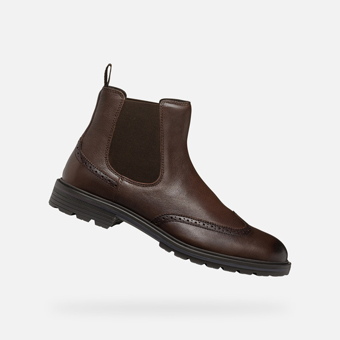 Chelsea boots WALK PLEASURE C MAN Coffee | GEOX