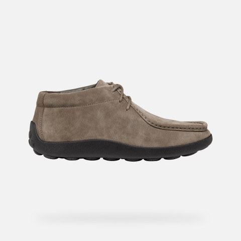 Suede loafers SPHERICA EC14 MAN Dove grey - image number 1 | GEOX