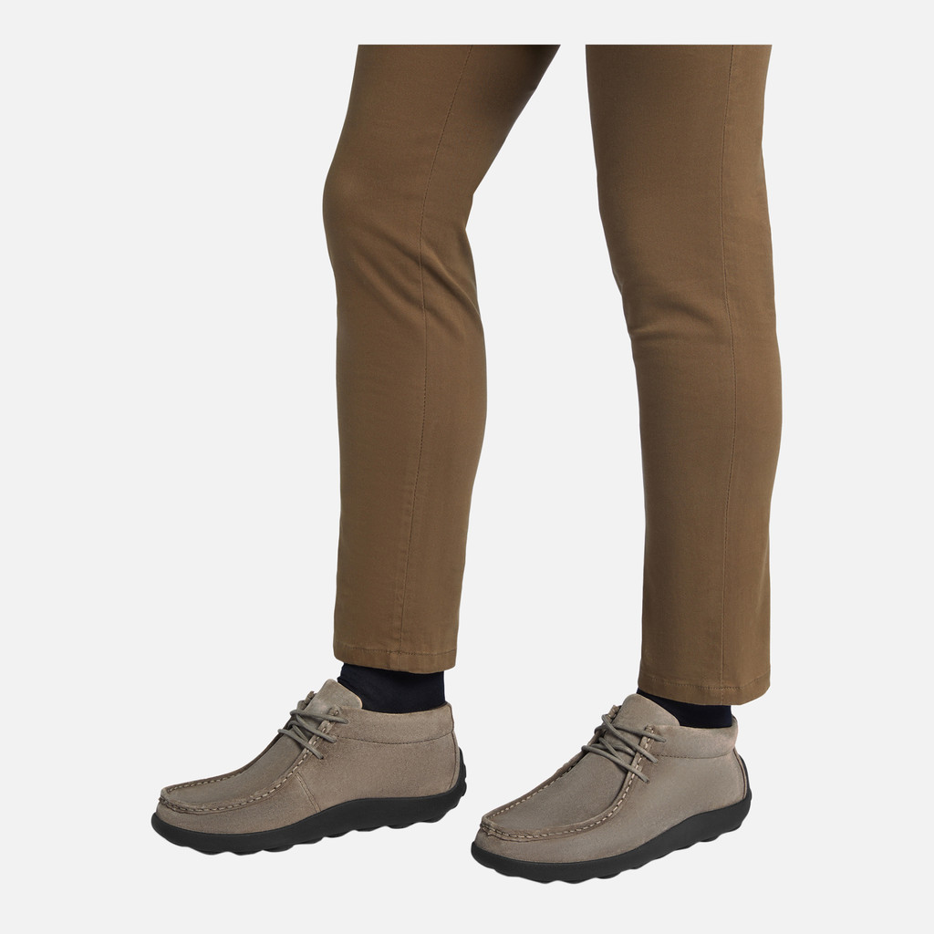 Suede loafers SPHERICA EC14 MAN Dove grey - image number 2 | GEOX