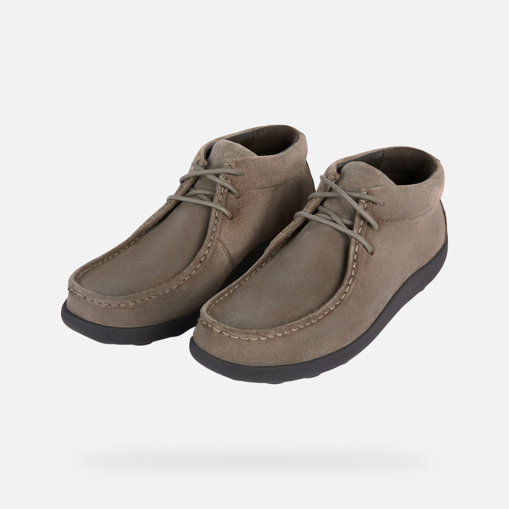 Suede loafers SPHERICA EC14 MAN Dove grey - image number 8 | GEOX