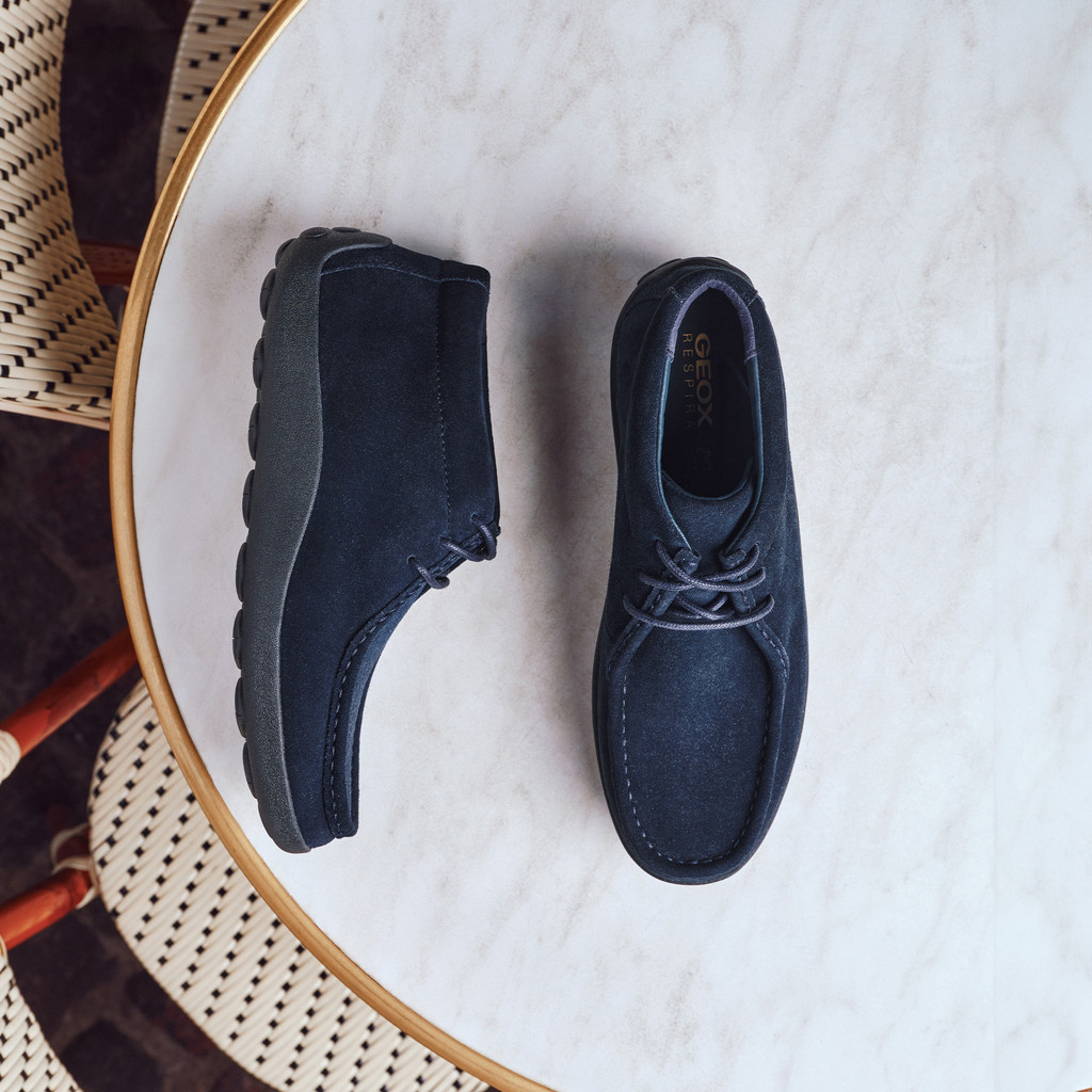 Geox navy loafers best sale