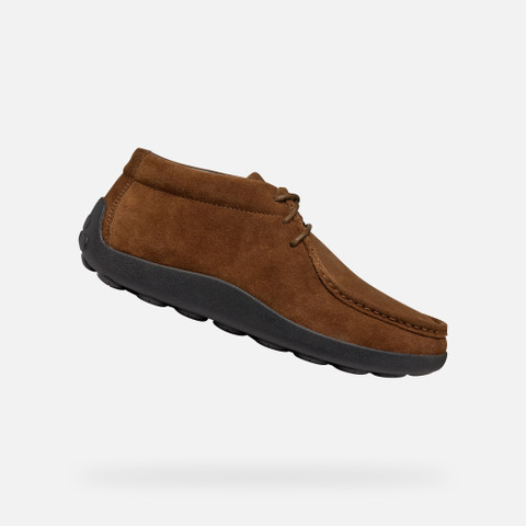 Suede loafers SPHERICA EC14 MAN Brown cotto - image number 0 | GEOX