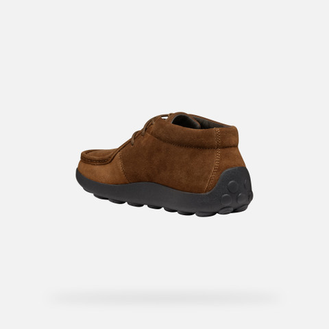 Suede loafers SPHERICA EC14 MAN Brown cotto - image number 3 | GEOX