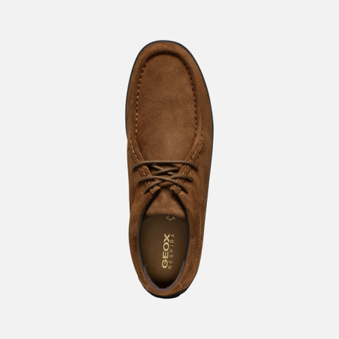 Suede loafers SPHERICA EC14 MAN Brown cotto - image number 5 | GEOX