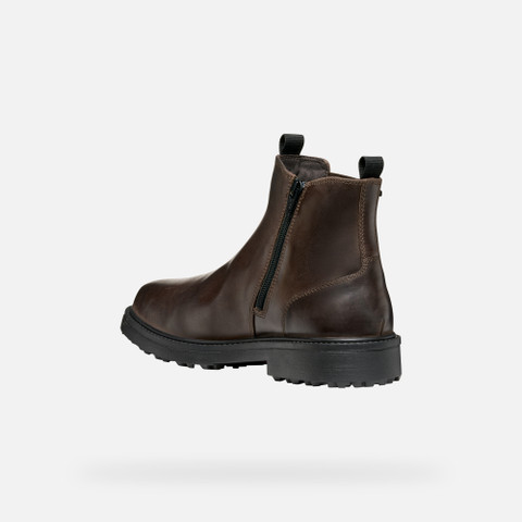 Waterproof ankle boots LAGORAI + GRIP ABX MAN Dark Brown - image number 3 | GEOX