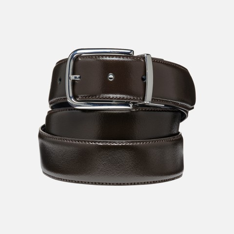 Ceinture en cuir BELT HOMME Brun fonc&eacute; | GEOX