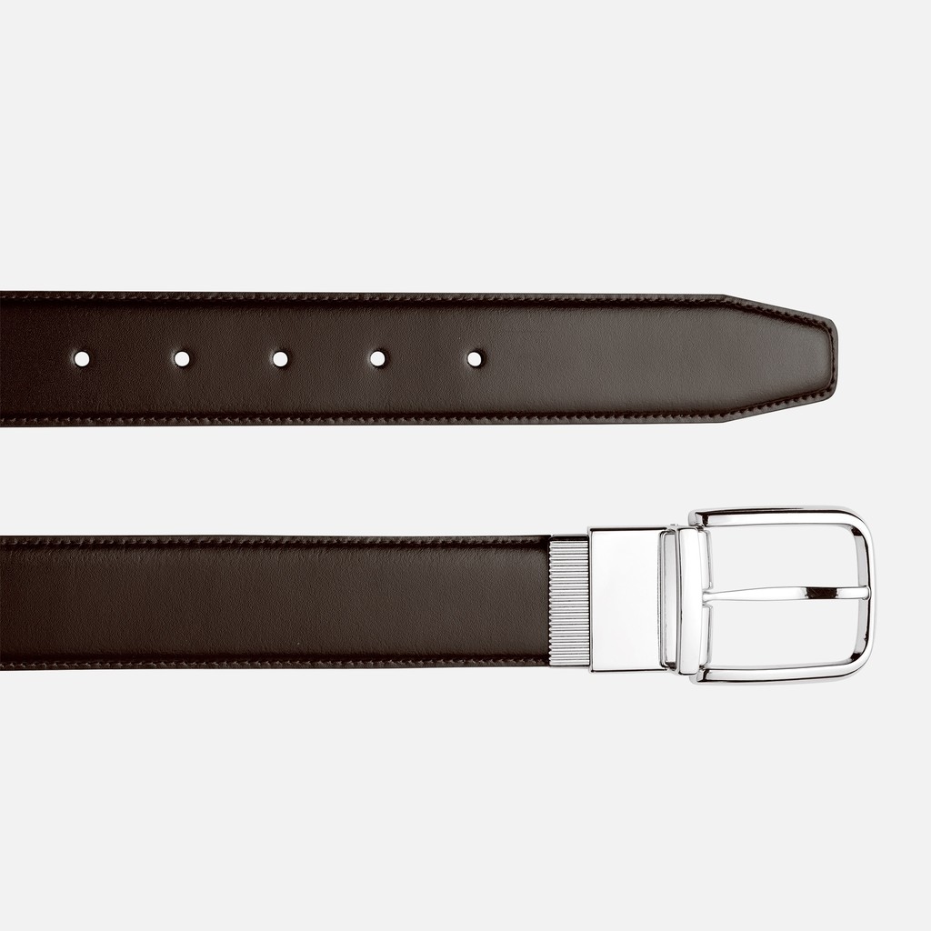 Ceinture en cuir BELT HOMME Brun fonc&eacute; - image number 2 | GEOX