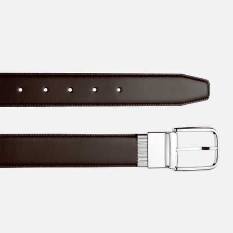 Ceinture en cuir BELT HOMME Brun fonc&eacute; - image number 2 | GEOX