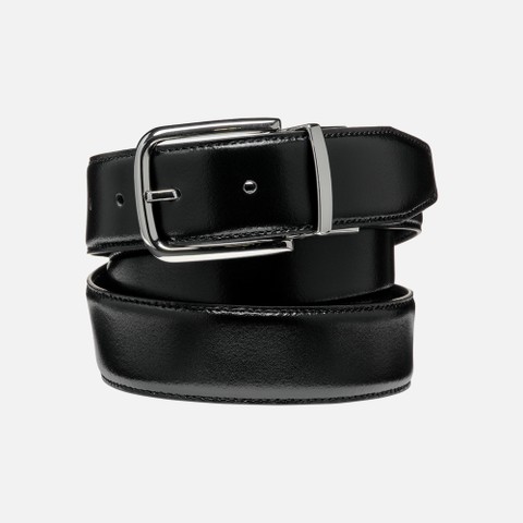 Leather belt BELT MAN Black | GEOX