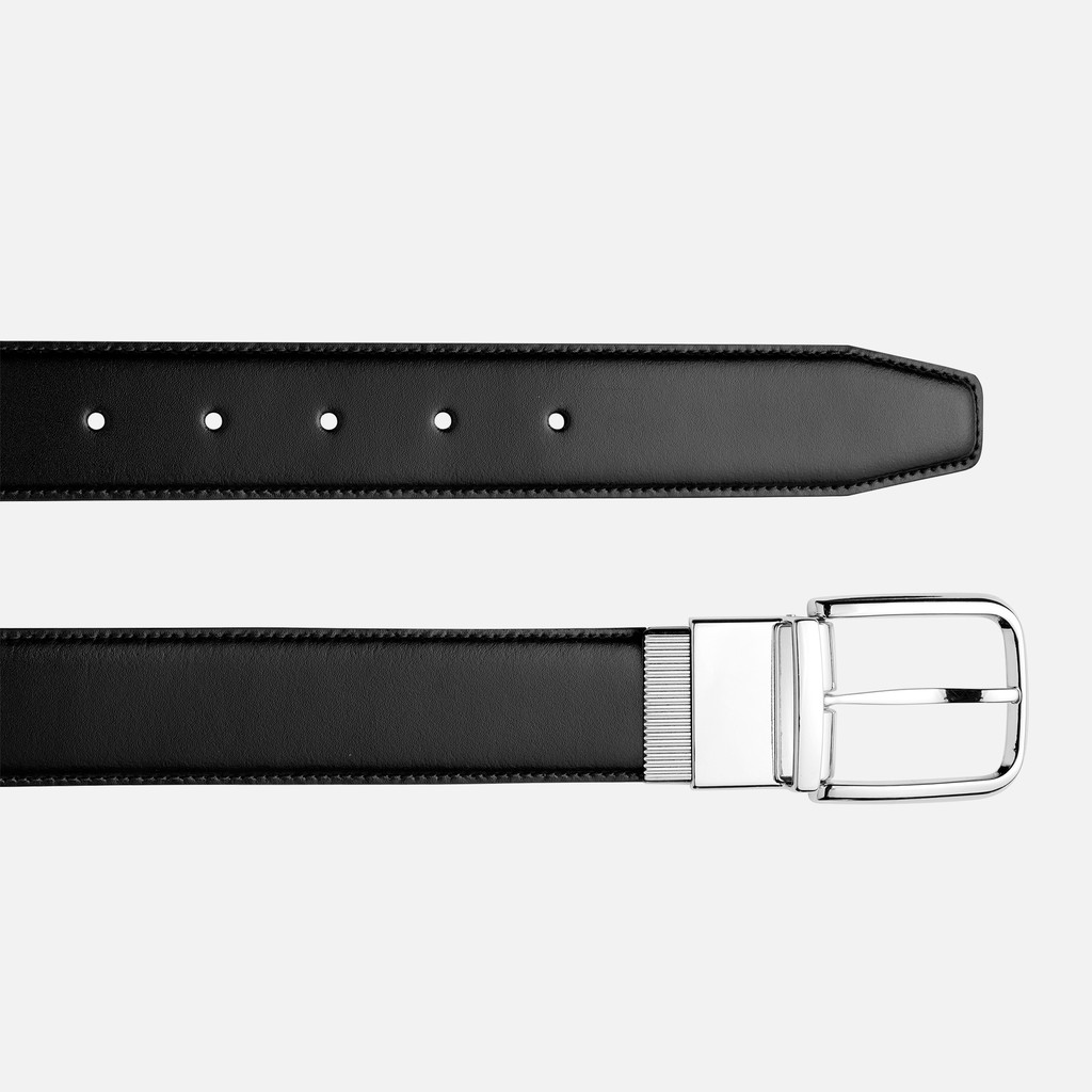 Leather belt BELT MAN Black - image number 2 | GEOX