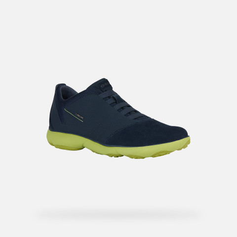 Geox® NEBULA: Men's navy Laceless Sneakers | Geox®