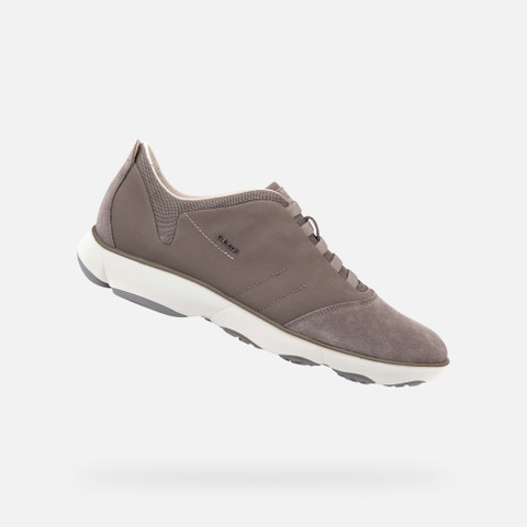 Geox NEBULA Men s dove grey Laceless Sneakers Geox NEBULA