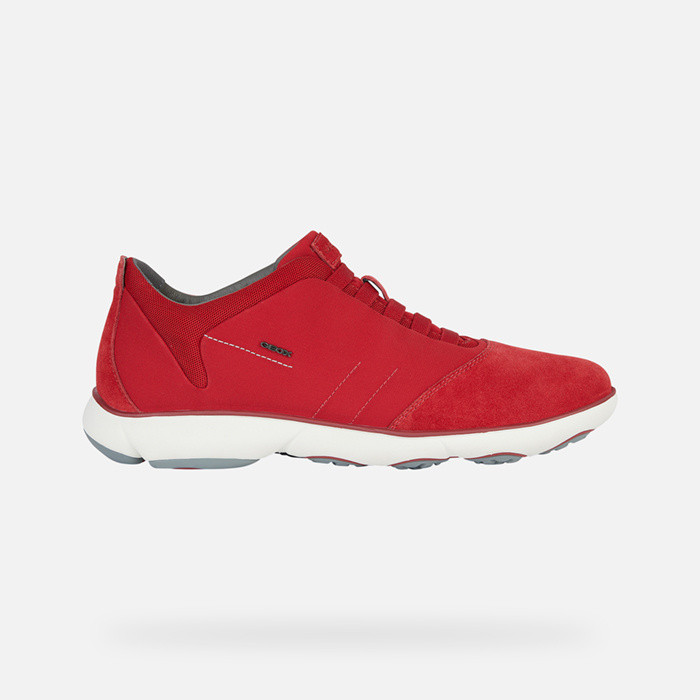 Sneakers ohne schnürsenkel NEBULA HERR Rot/Rot | GEOX
