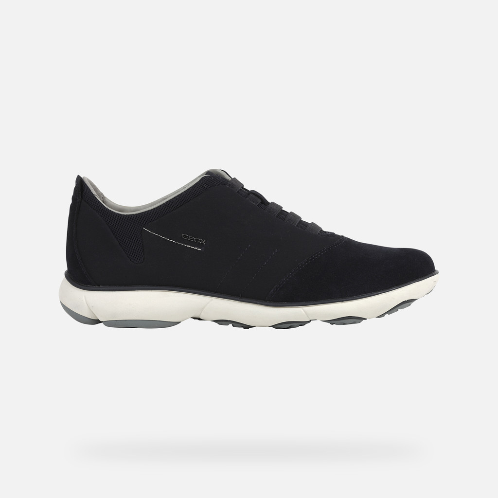 Geox® NEBULA: Men's navy Laceless Sneakers | Geox® NEBULA