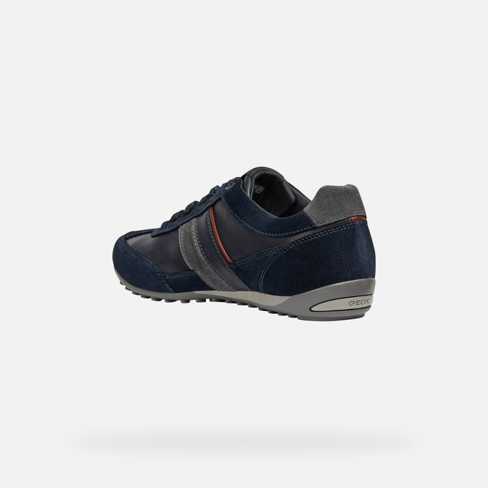 lucha Brote válvula Geox® WELLS: Men's Navy blue Low Top Sneakers | Geox® Store