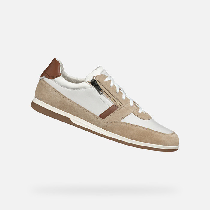 Low top sneakers RENAN MAN White/Beige | GEOX