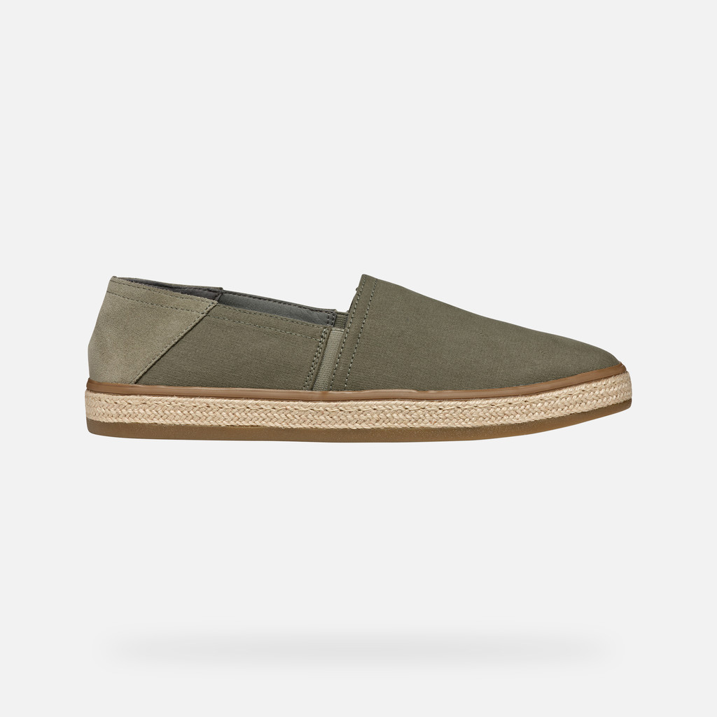Espadrilles PANTELLERIA MAN Light Olive Green - image number 1 | GEOX
