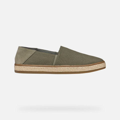 Espadrilles PANTELLERIA MAN Light Olive Green - image number 1 | GEOX