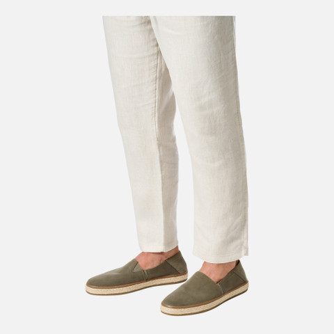 Espadrilles PANTELLERIA MAN Light Olive Green - image number 2 | GEOX