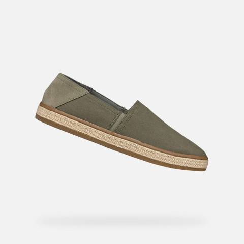 Espadrilles PANTELLERIA MAN Light Olive Green - image number 0 | GEOX