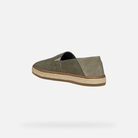 Espadrilles PANTELLERIA MAN Light Olive Green - image number 4 | GEOX