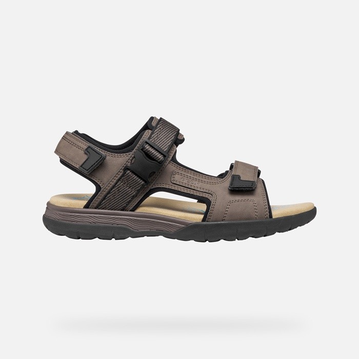 Sportsandalen SPHERICA EC5 HERR Hellbeige/Schwarz | GEOX