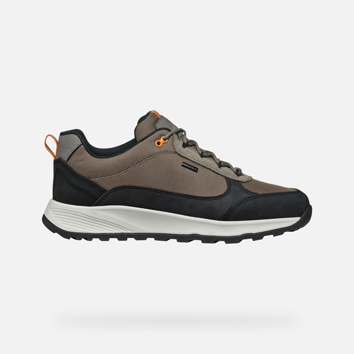 Geox U Terrestre A - Scarpe Da Ginnastica Uomo, Effetto Ammortizzante, Chiusura Con Lacci, Soletta Rimovibile