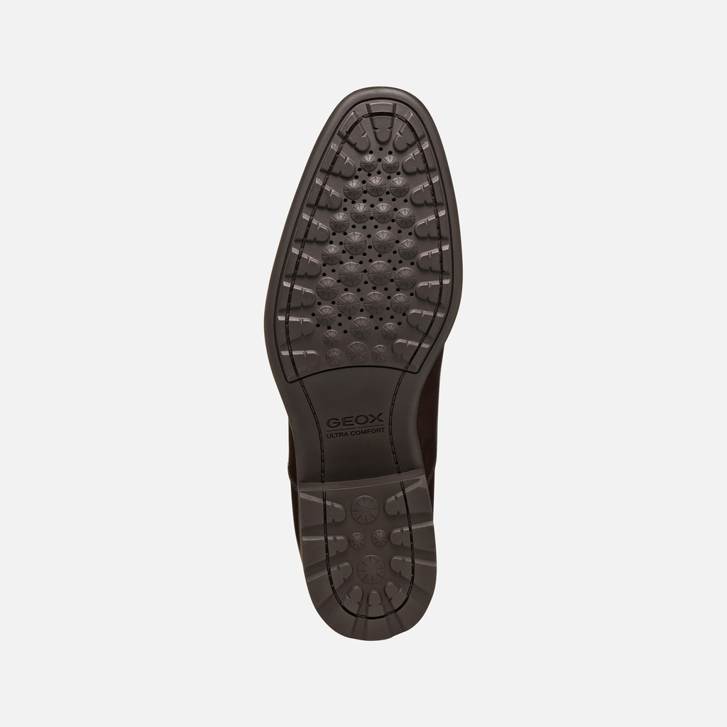 Leather shoes WALK PLEASURE F MAN Coffee - image number 6 | GEOX
