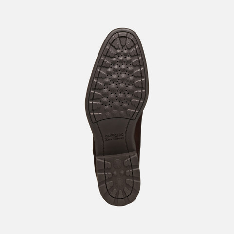 Leather shoes WALK PLEASURE F MAN Coffee - image number 6 | GEOX